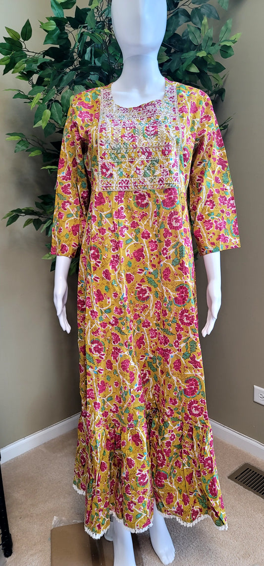 cotton long kurti