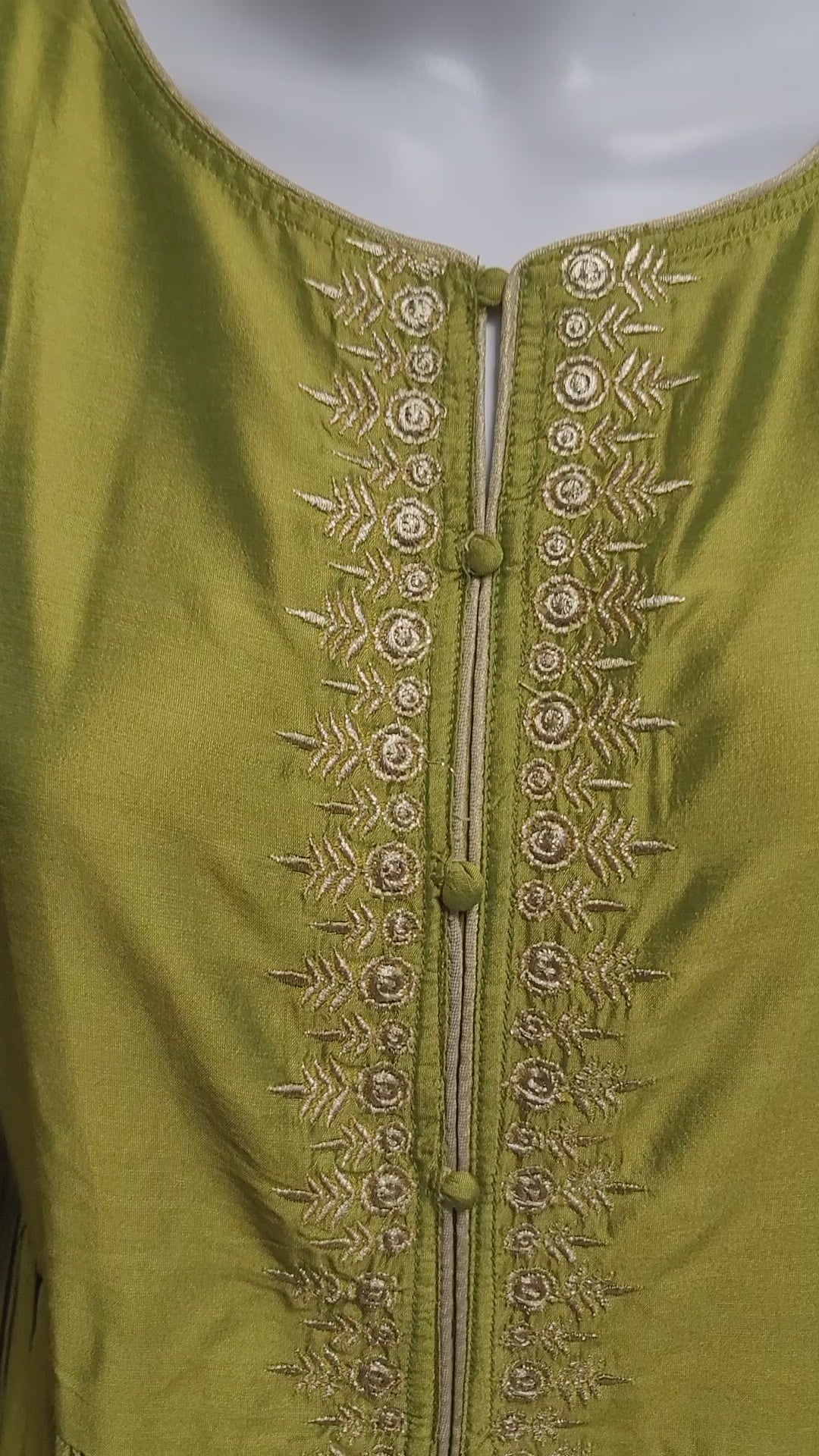 silk kurta top - video